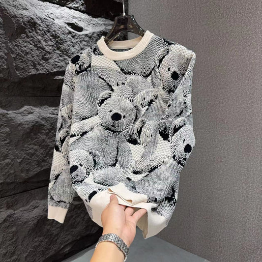 Bear Jacquard Sweater