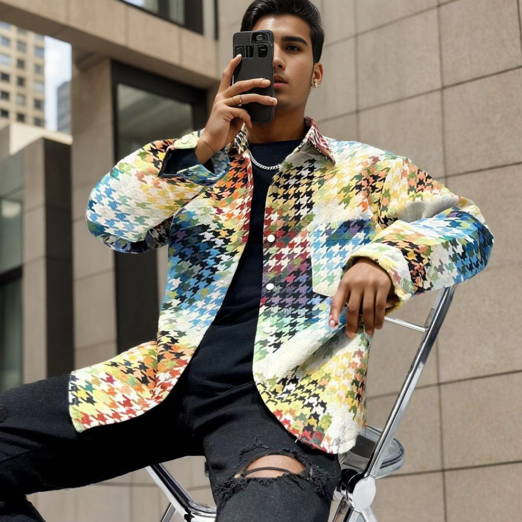 Colorful shirt coat