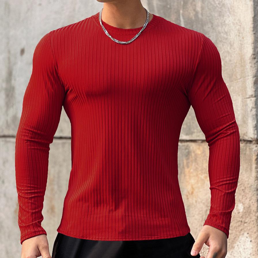 Super stretch stretch cotton slim fit top