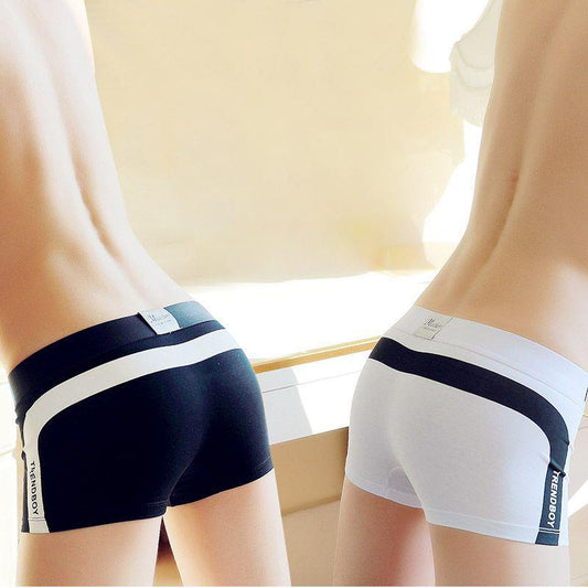 Trendy stretch sports boxer briefs