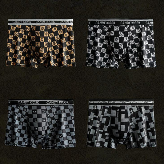 Plaid luxury cotton boxers