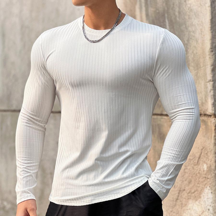 Super stretch stretch cotton slim fit top