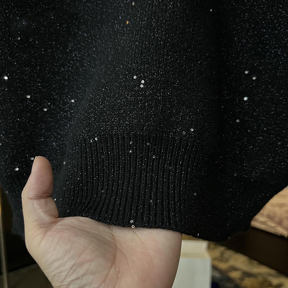 Glitter sequin warm sweater