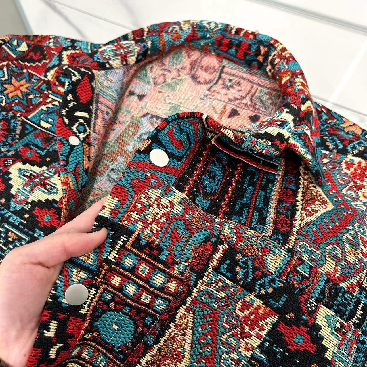 Retro pattern jacket