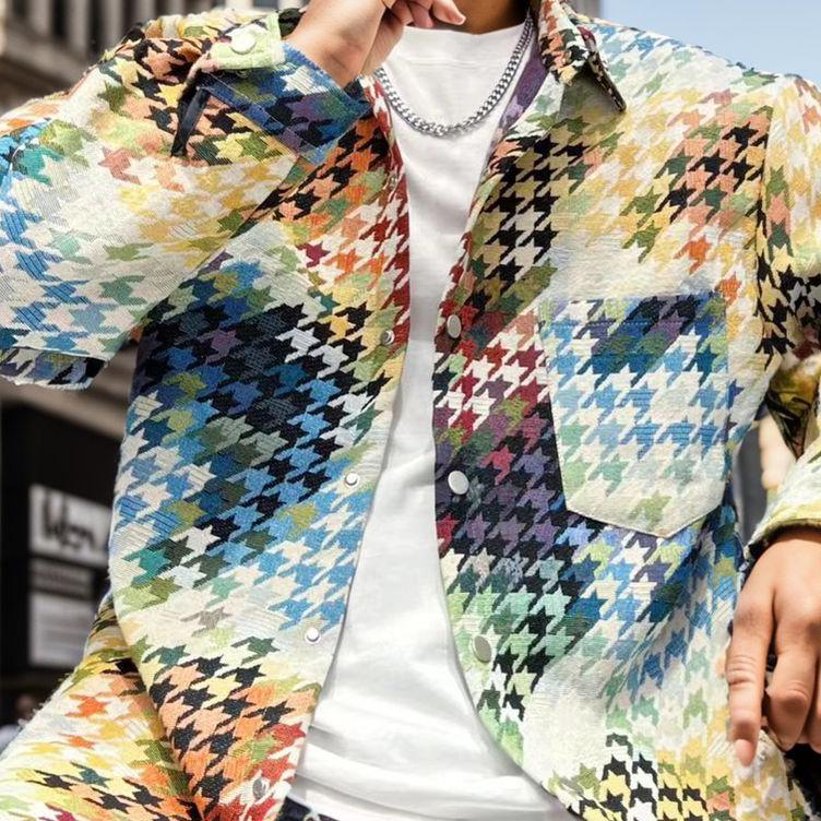 Colorful shirt coat