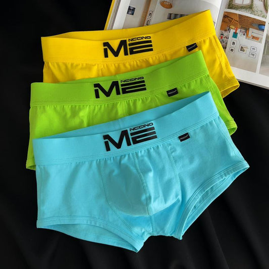 Candy Color Cotton Sports Boxers