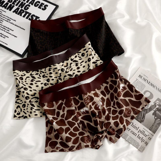 Animal Texture Silky Boxers