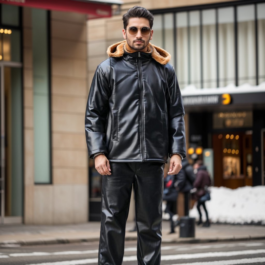 Windproof fleece warm two piece suit