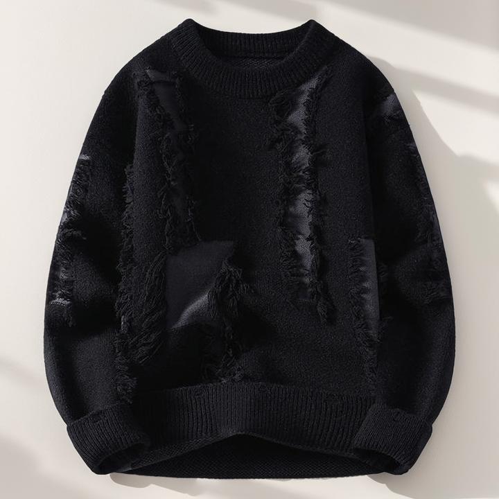 Broken knitted sweater