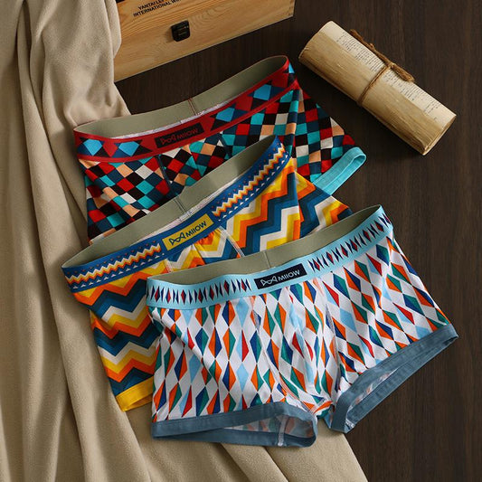 Men's Vibrant Fashion Printed Boxer Briefs