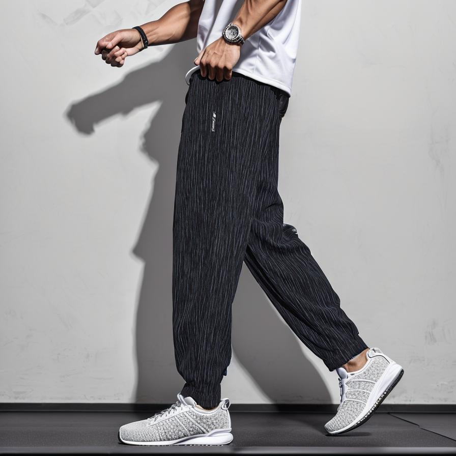 Simple and versatile fleece casual pants