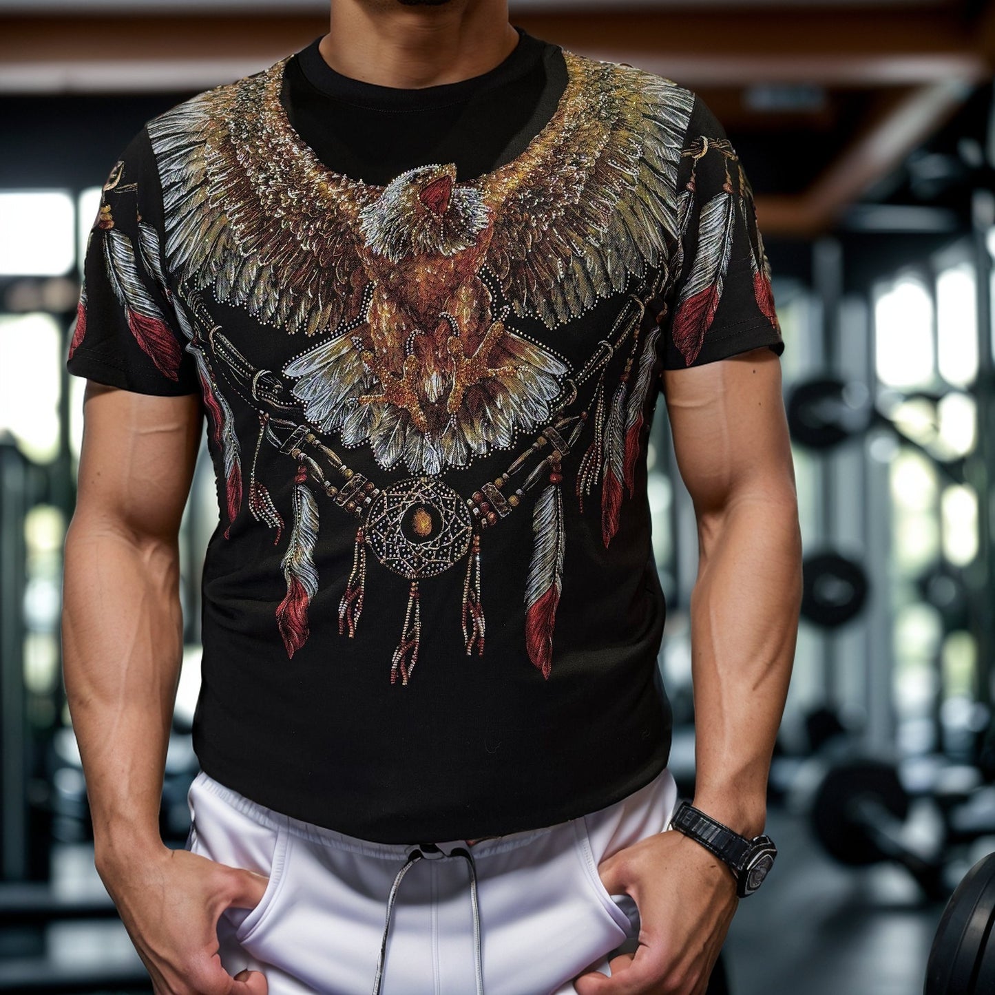 Rhinestone Eagle Gorgeous Vintage T-shirt