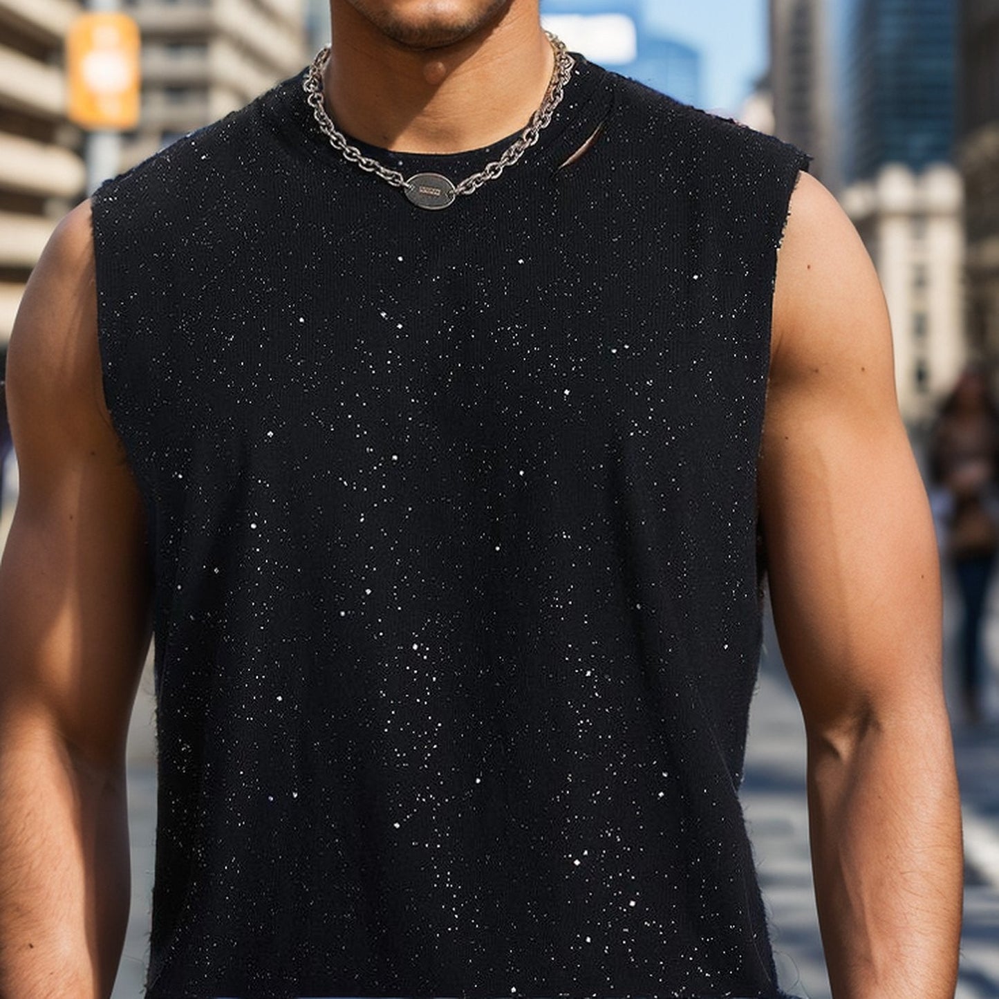 Starlight cotton tank top