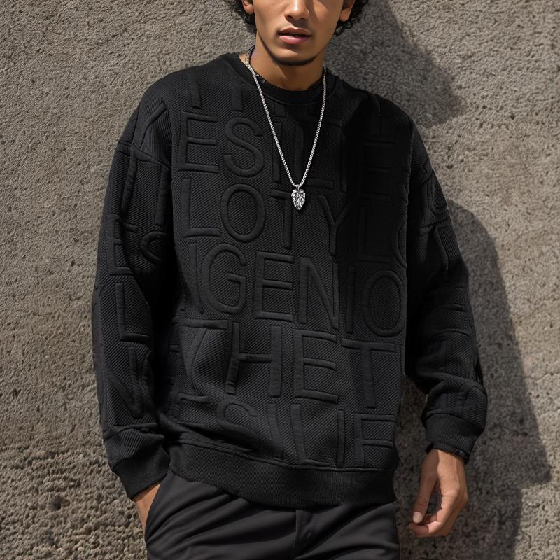 Jacquard fleece sweatshirt