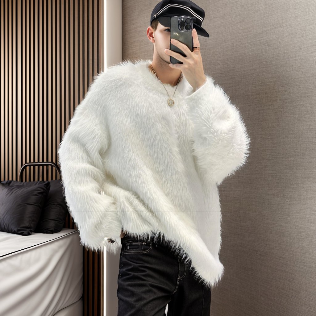 Warm plush knitted bottoming shirt