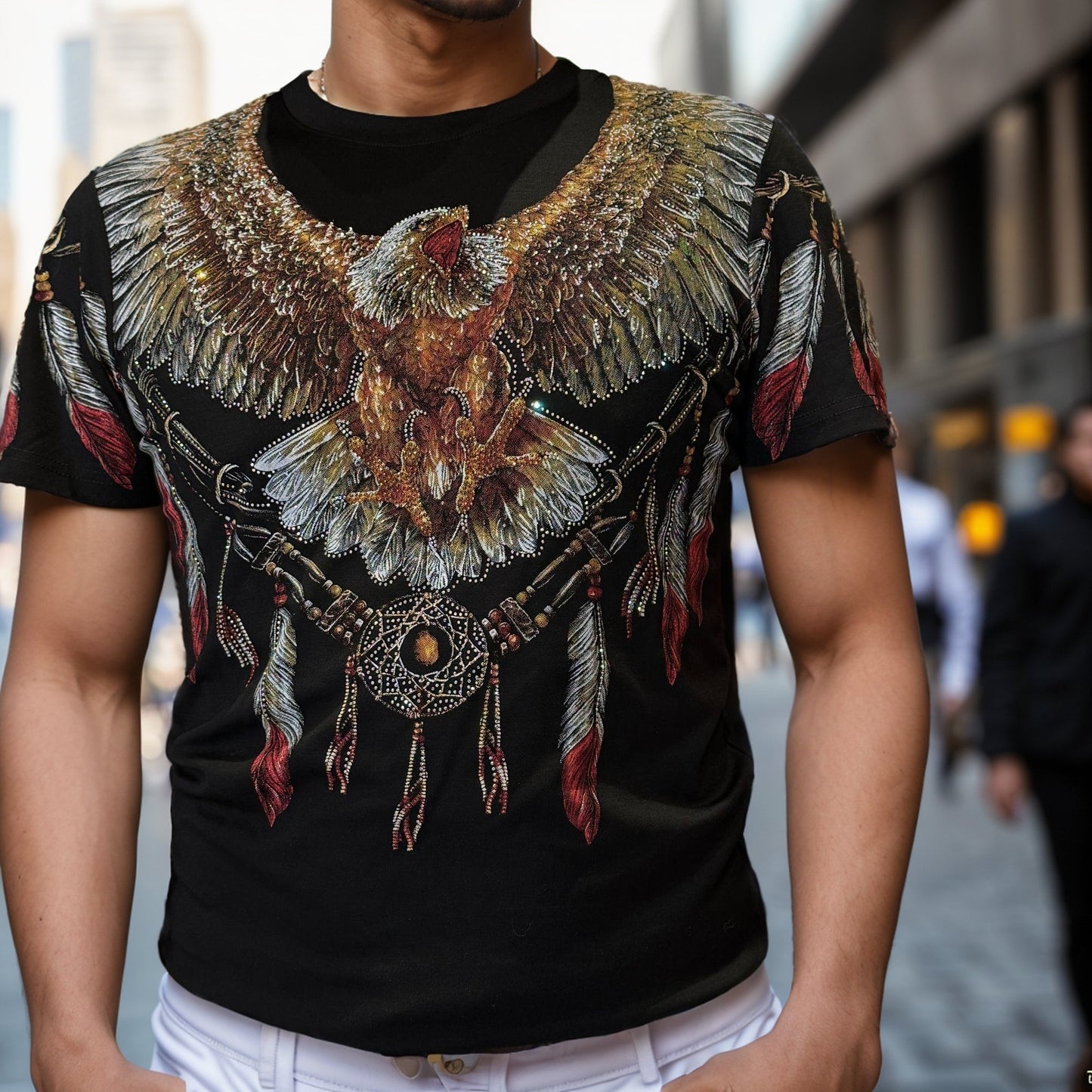 Rhinestone Eagle Gorgeous Vintage T-shirt