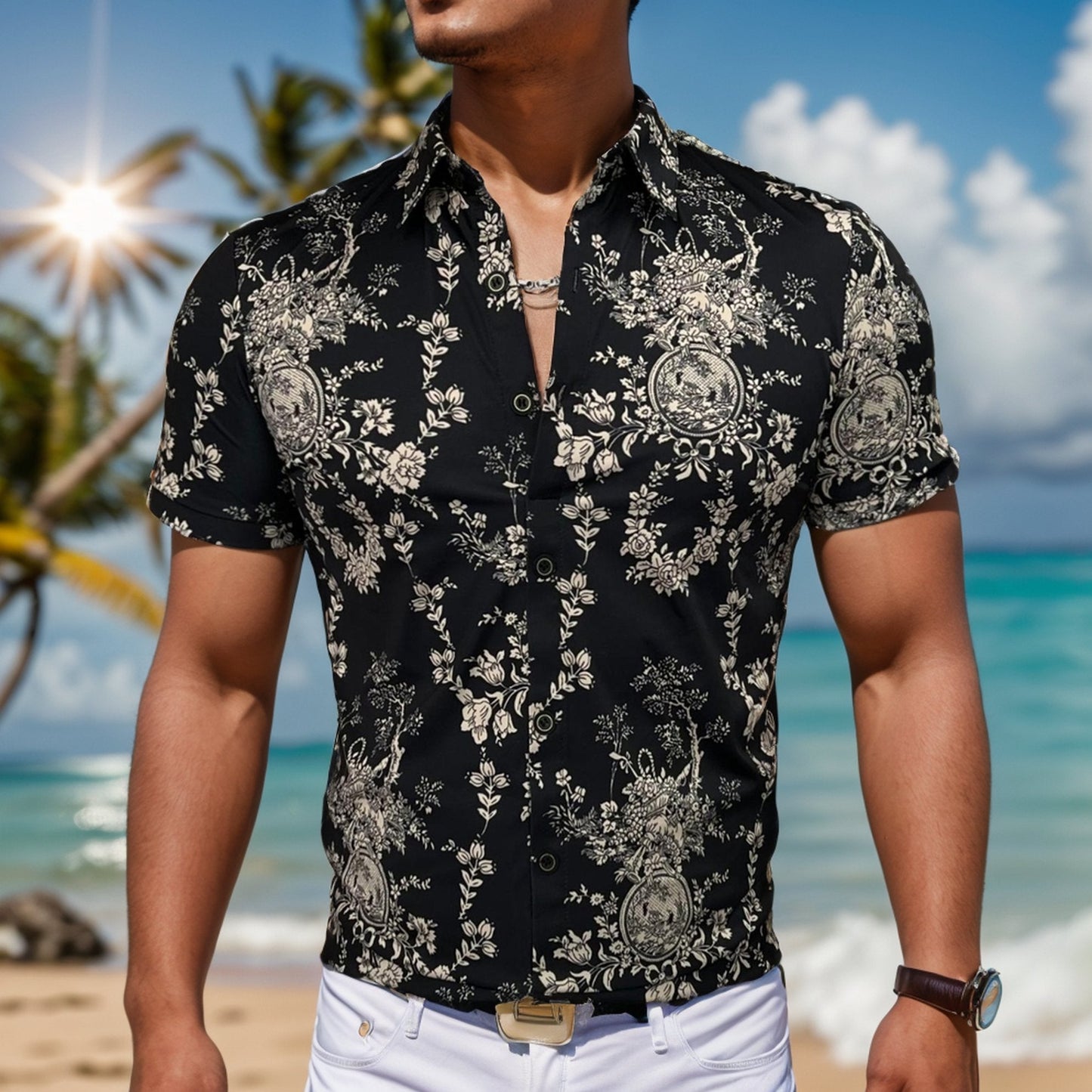 Floral cool shirt