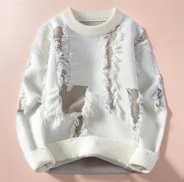 Broken knitted sweater