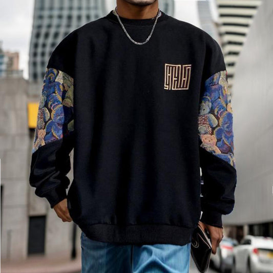 Bear patchwork sweatshirt