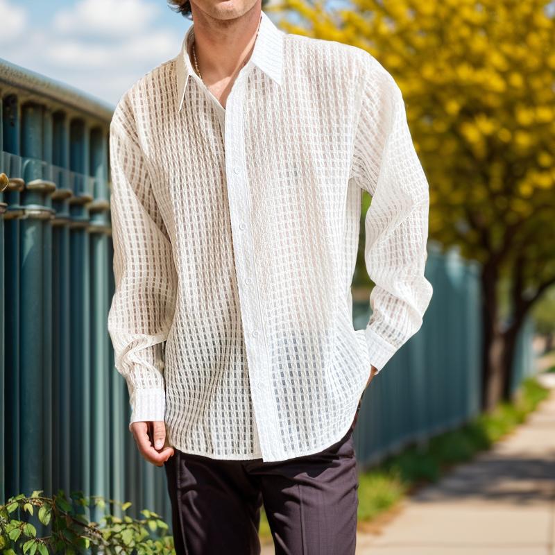 Cool and breathable woven fabric shirt